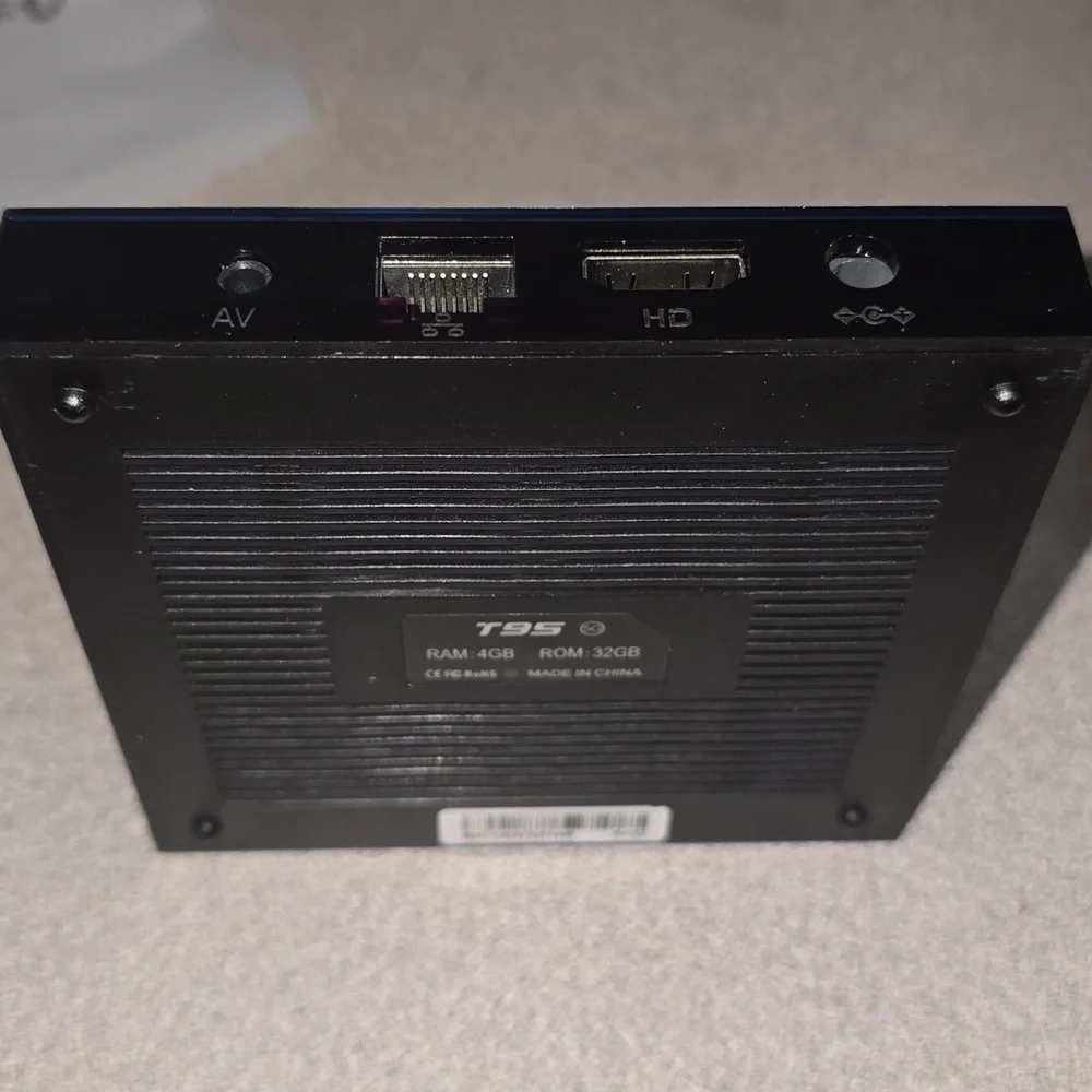 New T95 Android TV Box with Remote and Accessories